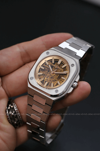 Đồng Hồ Nam Bell & Ross BR 05 Skeleton Golden BR05A-CH-SKST/SRB